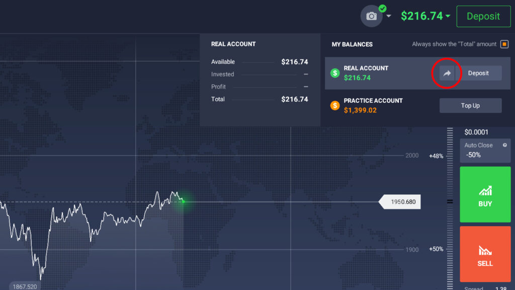 How to withdraw money IQ Option